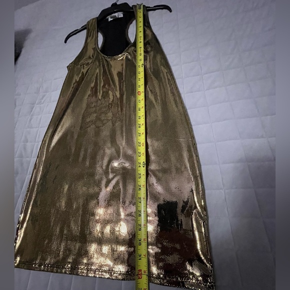 Solemio Gold Party Dress - Picture 4 of 6